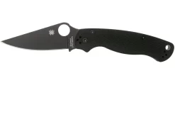 Spyderco Paramilitary 2 C81GPBK2 G10 Navaja, Hoja Negra