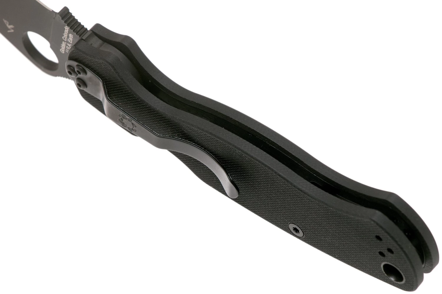 Spyderco Paramilitary 2 C81GPBK2 G10 Navaja, Hoja Negra 5 Spyderco Paramilitary 2 C81GPBK2 G10 Navaja, Hoja Negra - Imagen 5