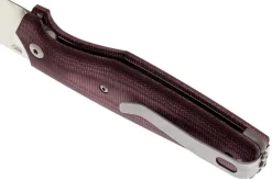 Viper Dan 1 5928CBR Burgundy Micarta N690, Drop-point -Tienda De Cuchillos VPV5928CBR 06 viper dan 1 vpv5928cbr 06