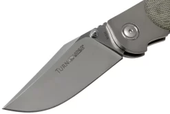 Viper Turn V5986CG Green Canvas Micarta Navaja, Fabrizio Silvestrelli Design -Tienda De Cuchillos VPV5986CG 03 viper scaled