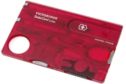 Victorinox SwissCard Lite Rojo Transparente 0.7300.T