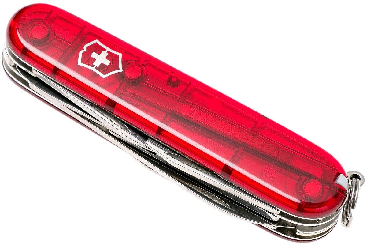 Victorinox Climber Rojo Transparente 1.3703.T Navaja Suiza 5 Victorinox Climber Rojo Transparente 1.3703.T Navaja Suiza - Imagen 5
