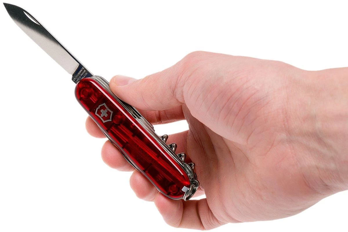 Victorinox Climber Rojo Transparente 1.3703.T Navaja Suiza 6 Victorinox Climber Rojo Transparente 1.3703.T Navaja Suiza - Imagen 6