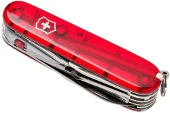 Victorinox Huntsman Lite Rojo Transparente 1.7915.T Navaja Suiza -Tienda De Cuchillos VT1 7915 T 06 victorinox vt1 7915 t 06