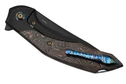WE Knife Merata, WE22008B-1 Limited Edition, Black Titanium, CopperFoil Carbonfiber, CPM 20CV Navaja -Tienda De Cuchillos WKWE22008B 1 07 weknife scaled
