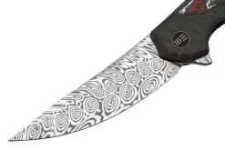 WE Knife Merata, WE22008B-DS1 Limited Edition, Gray Titanium, Heimskringla Damasteel Navaja -Tienda De Cuchillos WKWE22008B DS1 03 weknife scaled