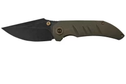 WE Knife Riff-Raff Bronze Titanium, Blackwashed CPM 20CV WE22020B-1 Navaja, Diseño De Matt Christensen