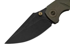 WE Knife Riff-Raff Bronze Titanium, Blackwashed CPM 20CV WE22020B-1 Navaja, Diseño De Matt Christensen -Tienda De Cuchillos WKWE22020B 1 03 weknife scaled