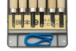 Yoshiharu KL-6 Maruichi Cuchillos Japoneses Para Tallar Madera, Juego De 6 En Estuche De Plástico -Tienda De Cuchillos YSH 033 03 yoshiharu scaled