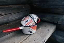 Knivesandtools Enamel Set E-SET-01, Tazas 8 Cm, 10 Cm Y Cacerola 14 Cm -Tienda De Cuchillos knivesandtools enamelware 10 scaled